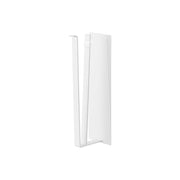 Yamazaki Tower Magnetic One-Hand-Cut Paper Towel Holder L, Upright Magnetic Holder for Kitchen Paper Rolls up to 15 cm Across and 28 cm Wide, Tear a Sheet with One Hand, Sticks to a Steel Fridge Side, 8 x 11.3 x 29 cm and 690 g, White or Black