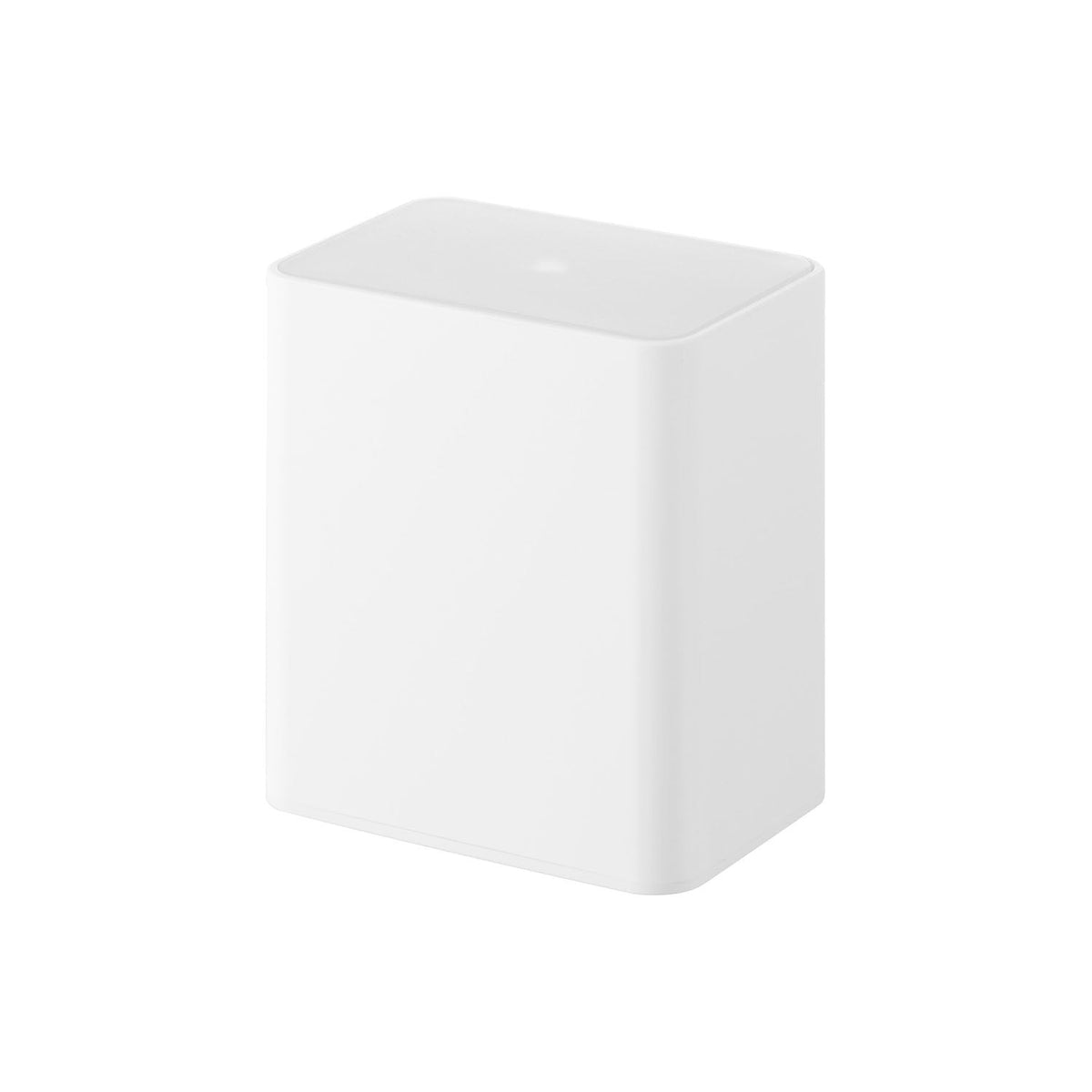 Yamazaki Tower Pop-Up Cotton Swab Case, Pop-Up Case that Lifts the Swab Pocket When You Press the Lid, Holds About 200 Cotton Swabs, Removable Lid for Refilling, 9.6 x 6.6 x 10.8 cm and 165 g, White or Black