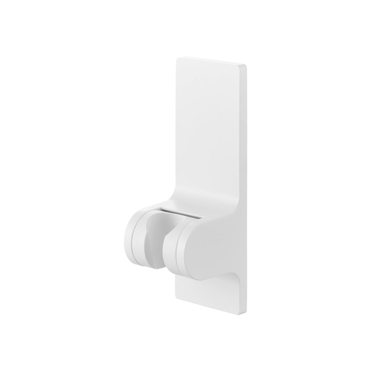 Yamazaki Tower Magnetic Adjustable-Angle Shower Holder, Magnetic Shower Holder with an Adjustable Angle that Sticks to a Steel Bathroom Wall, Three Angle Steps of 10 Degrees, Fits Hoses up to 1.8 cm Across, 5.5 x 5.7 x 16 cm and 225 g, White or Black