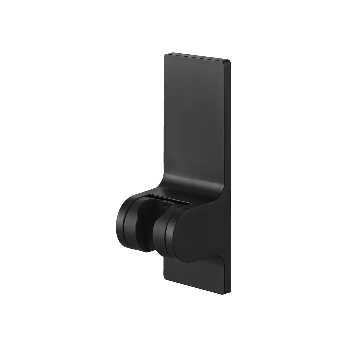 Yamazaki Tower Magnetic Adjustable-Angle Shower Holder, Magnetic Shower Holder with an Adjustable Angle that Sticks to a Steel Bathroom Wall, Three Angle Steps of 10 Degrees, Fits Hoses up to 1.8 cm Across, 5.5 x 5.7 x 16 cm and 225 g, White or Black