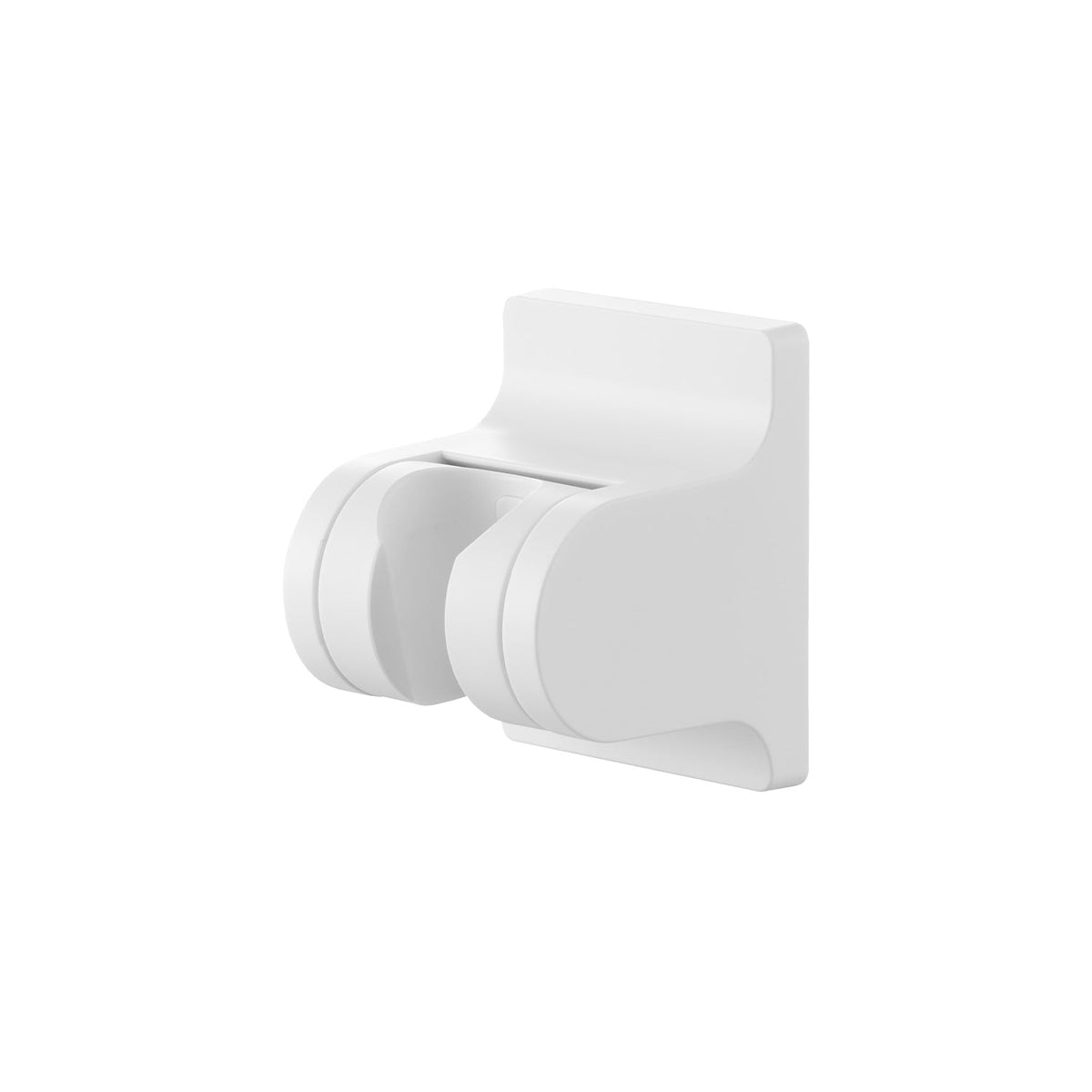 Yamazaki Tower Film-Hook Adjustable-Angle Shower Holder, Film-Hook Shower Holder with an Adjustable Angle that Sticks to Tile and Glossy Walls, Three Angle Steps of 10 Degrees, Fits Hoses up to 1.8 cm Across, 5.5 x 5.8 x 7 cm and 60 g, White or Black