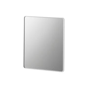 Yamazaki Tower Magnetic Bathroom Mirror Square, Square Magnetic Mirror That Sticks Where You Like on a Steel Bathroom Wall and Lifts Off by a Finger Gap, Anti-Fog Film Keeps It Clear, 3 mm Glass, 20.5 x 1.4 x 24.5 cm and 650 g, White or Black