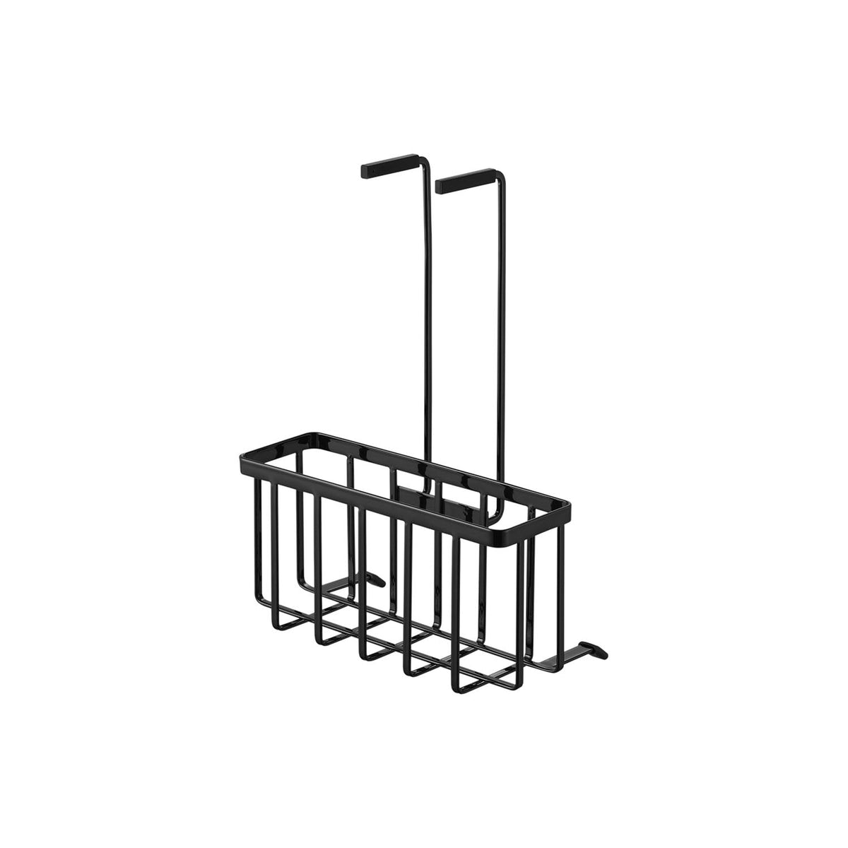 Yamazaki Tower Faucet-Hook Storage Rack, Wire Rack That Hooks Over a Utility Sink Faucet for Bottles and Sponges, 20.3 x 10.6 x 28 cm and 350 g, White or Black