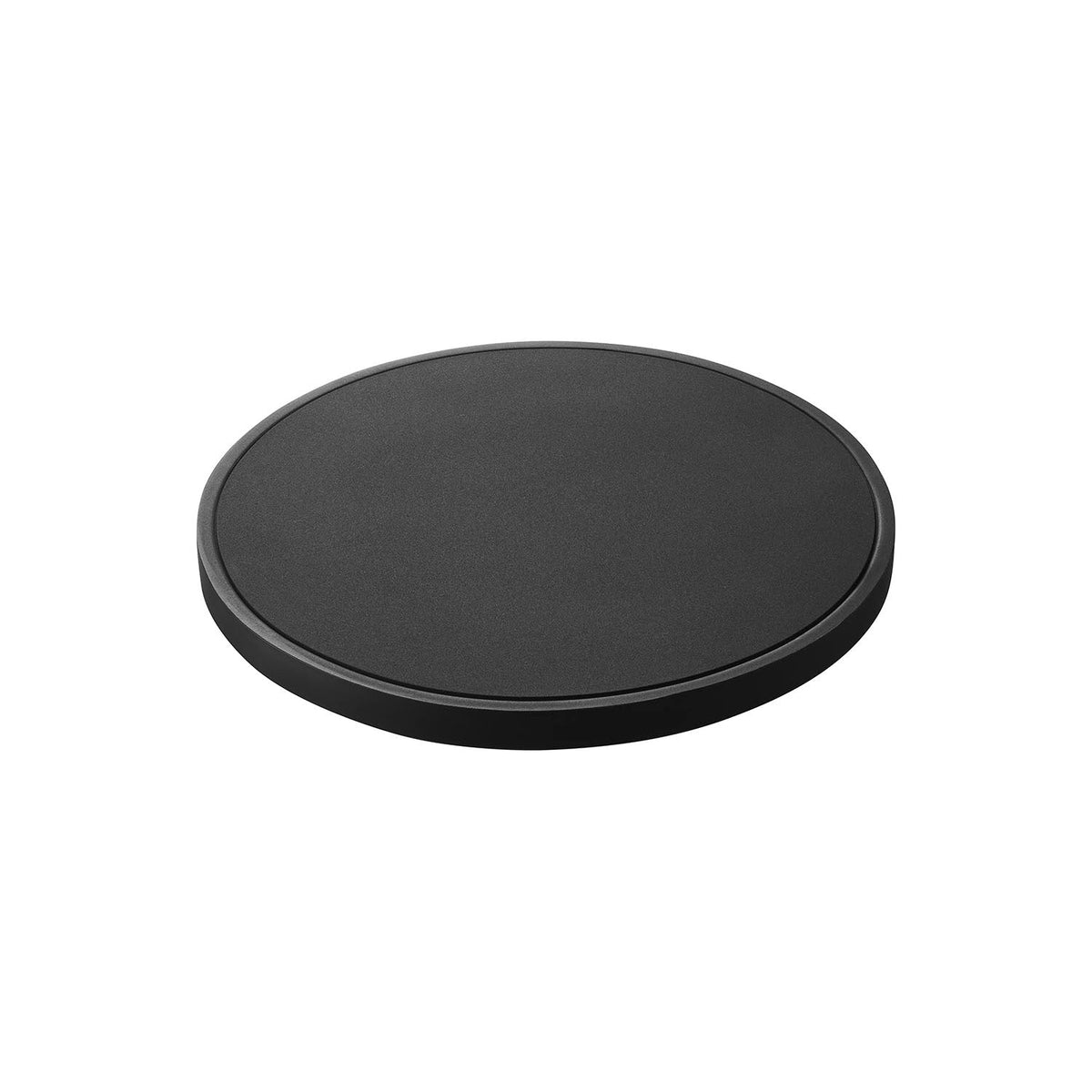 Yamazaki Tower Magnetic Silicone Pot Mat, Round, Magnetic Round Silicone Pot Mat Rated to 180 C that Sticks to Steel for Storage, 16.1 x 16.1 x 1.2 cm and 290 g, White or Black