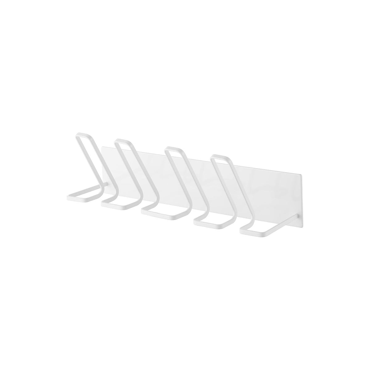 Yamazaki Tower Magnetic Bathroom Indoor-Shoe and Kids Shoe Hanger, Magnetic Wall Hanger for Drying Washed Indoor Shoes and Kids Shoes in the Bathroom, 37.5 x 13.1 x 12.9 cm and 690 g, White or Black