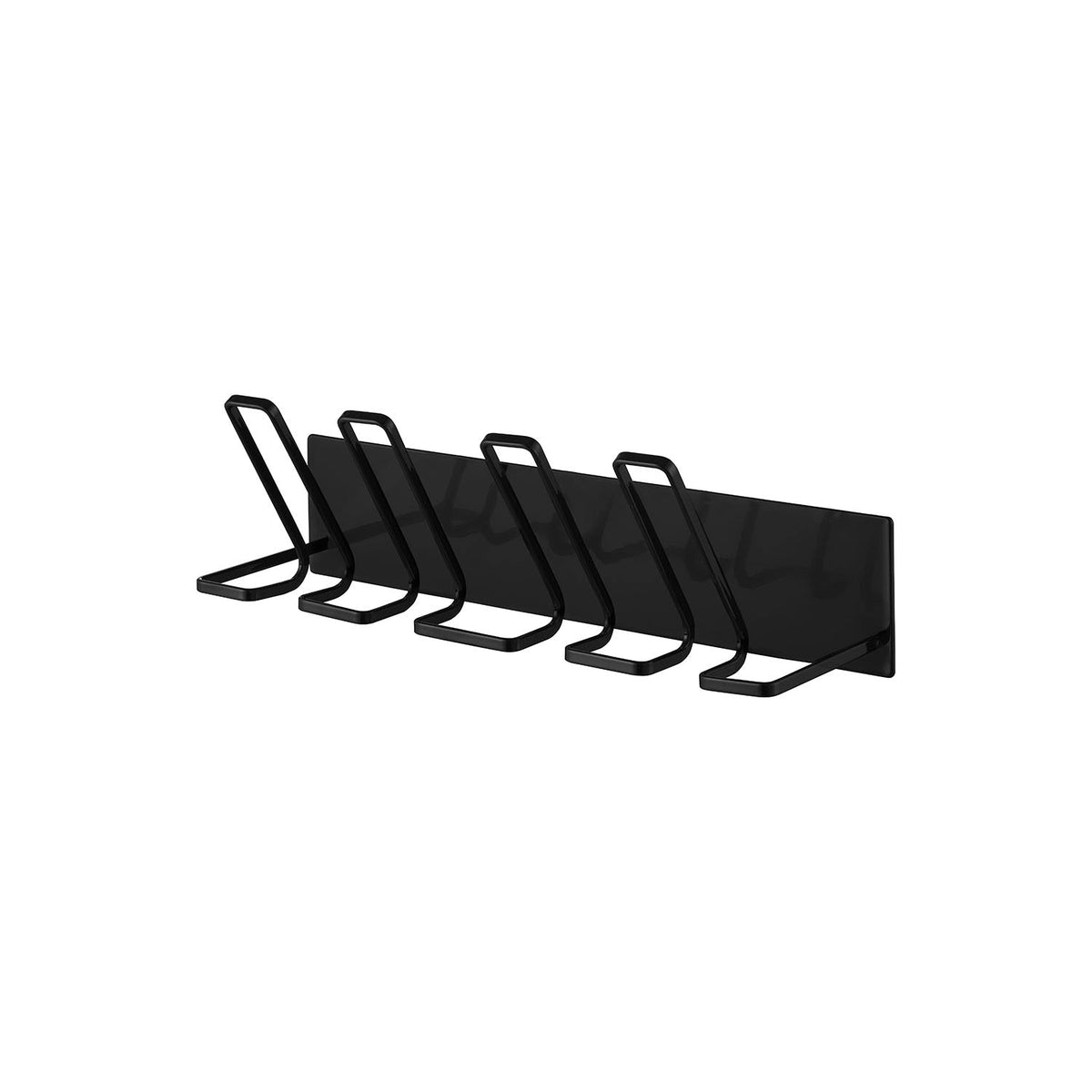 Yamazaki Tower Magnetic Bathroom Indoor-Shoe and Kids Shoe Hanger, Magnetic Wall Hanger for Drying Washed Indoor Shoes and Kids Shoes in the Bathroom, 37.5 x 13.1 x 12.9 cm and 690 g, White or Black