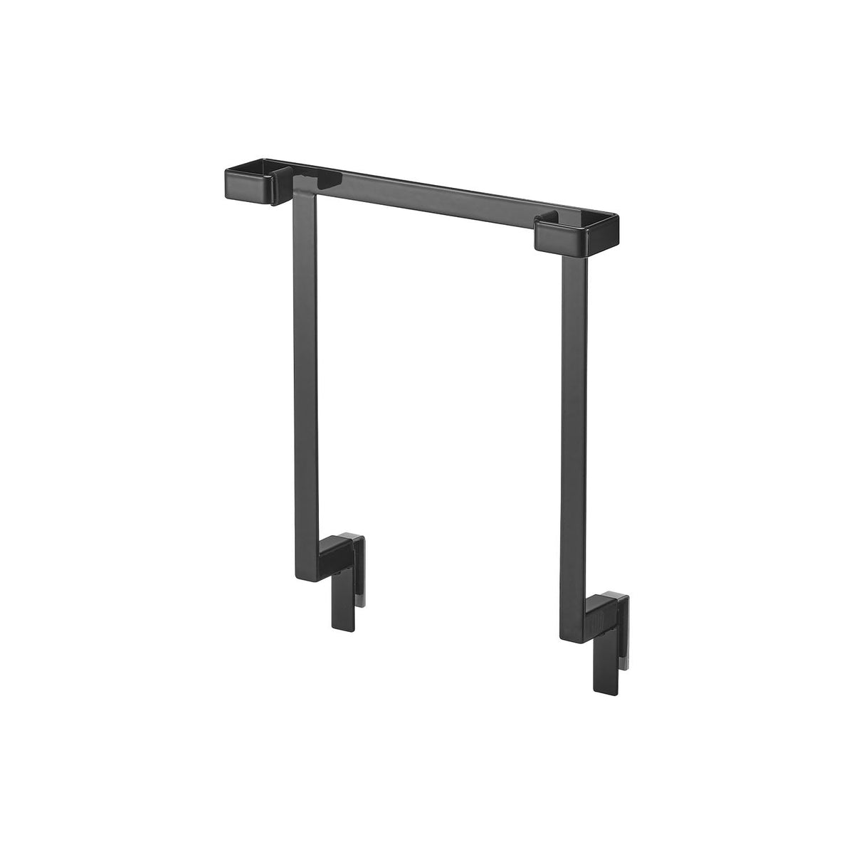 Yamazaki Tower Plastic Bag Hanger for Sink Cabinet Doors, Hanger That Clamps Over a Sink Cabinet Door to Hang a Plastic Bag, Stops the Bag Catching When the Door Opens, Holds 1 kg, 22 x 8.1 to 10 x 25.6 cm and 315 g, White or Black