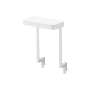 Yamazaki Tower Under-Sink Door Poly Bag Holder with Lid, Lidded Poly Bag Holder that Hangs on an Under-Sink Cabinet Door, 18 x 13.5 to 15.3 x 25.6 cm; 34 cm high with the lid open and 405 g, White or Black