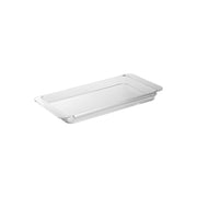 Yamazaki Tower Connecting Microwave-Safe Prep Trays, Shallow, Set of 2, Two Clear Prep Trays that Hook Together, Microwave and Dishwasher Safe, 14 x 25.9 x 2.2 cm each and 110 g, Clear