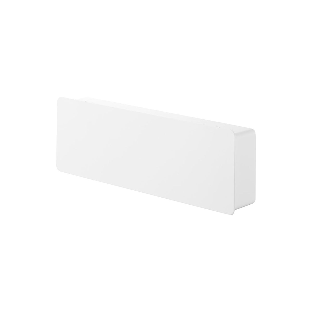 Yamazaki Tower Magnetic Key Holder with Door, Long, Long Magnetic Box with a Door that Hides Keys and Holds Eight Hooks, 33 x 5.5 x 11 cm and 1050 g, White or Black