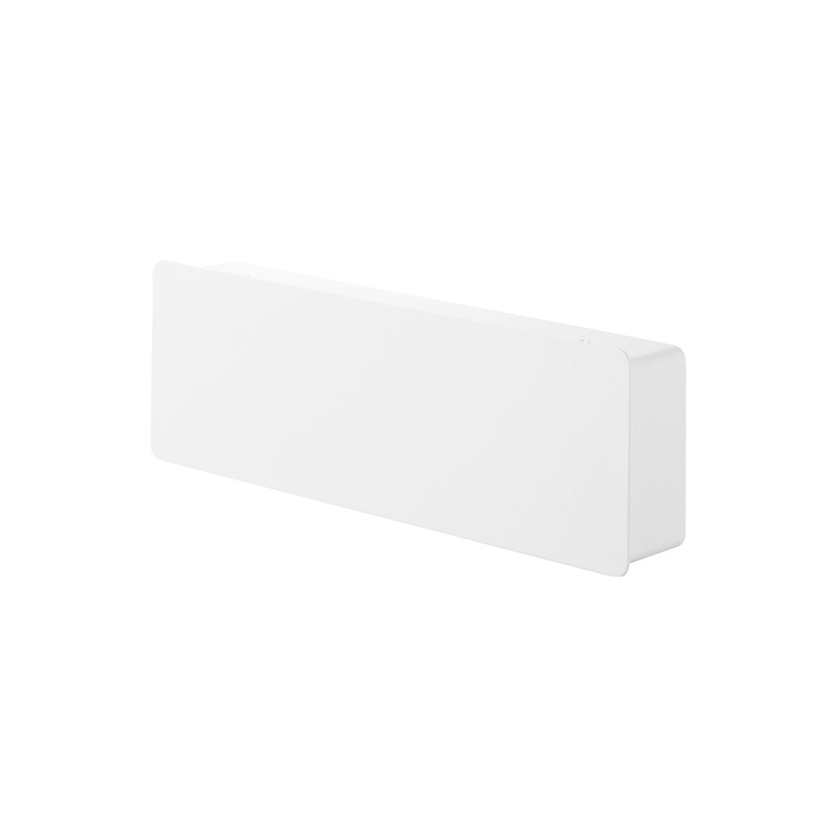 Yamazaki Tower Wall-Mounted Key Holder, Long, Long Wall Box with a Door that Hides Keys and Holds Eight Hooks, 33 x 5.3 x 11 cm and 950 g, White or Black