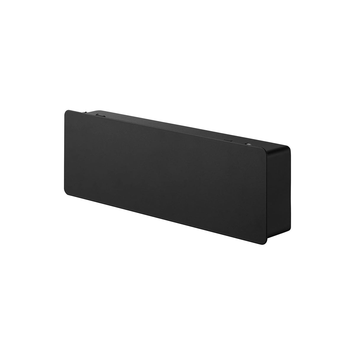 Yamazaki Tower Wall-Mounted Key Holder, Long, Long Wall Box with a Door that Hides Keys and Holds Eight Hooks, 33 x 5.3 x 11 cm and 950 g, White or Black