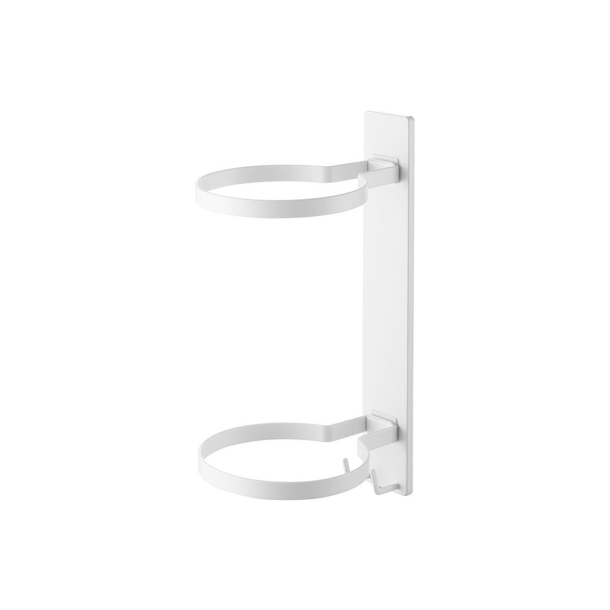 Yamazaki Tower Wall-Mounted Ball Storage, Two Tiers, Wall Rack with Two Rings that Holds Balls Off the Floor, Fixed with Pins or Screws, 15 x 21 x 35 cm and 565 g, White or Black