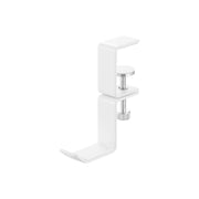 Yamazaki Smart Desk-Side Rotating Headphone Holder, Clamp-On Headphone Holder for a Desk Edge that Rotates 360 Degrees, with a Magnetic Cable Clip, Fits Desktops 1.2 to 5.5 cm Thick, 3 to 11.9 x 4.5 to 12.4 x 13.8 cm and 320 g, White or Black