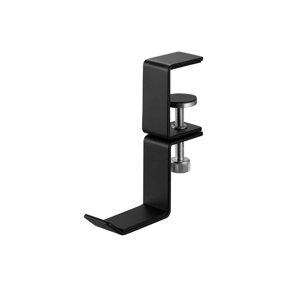 Yamazaki Smart Desk-Side Rotating Headphone Holder, Clamp-On Headphone Holder for a Desk Edge that Rotates 360 Degrees, with a Magnetic Cable Clip, Fits Desktops 1.2 to 5.5 cm Thick, 3 to 11.9 x 4.5 to 12.4 x 13.8 cm and 320 g, White or Black