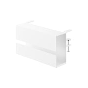 Yamazaki Tower Table-Side Tissue Case, Clamp-On Holder that Hangs a Tissue Case from the Edge of a Table or Desk, 24 x 10 x 13.4 cm and 720 g, White or Black