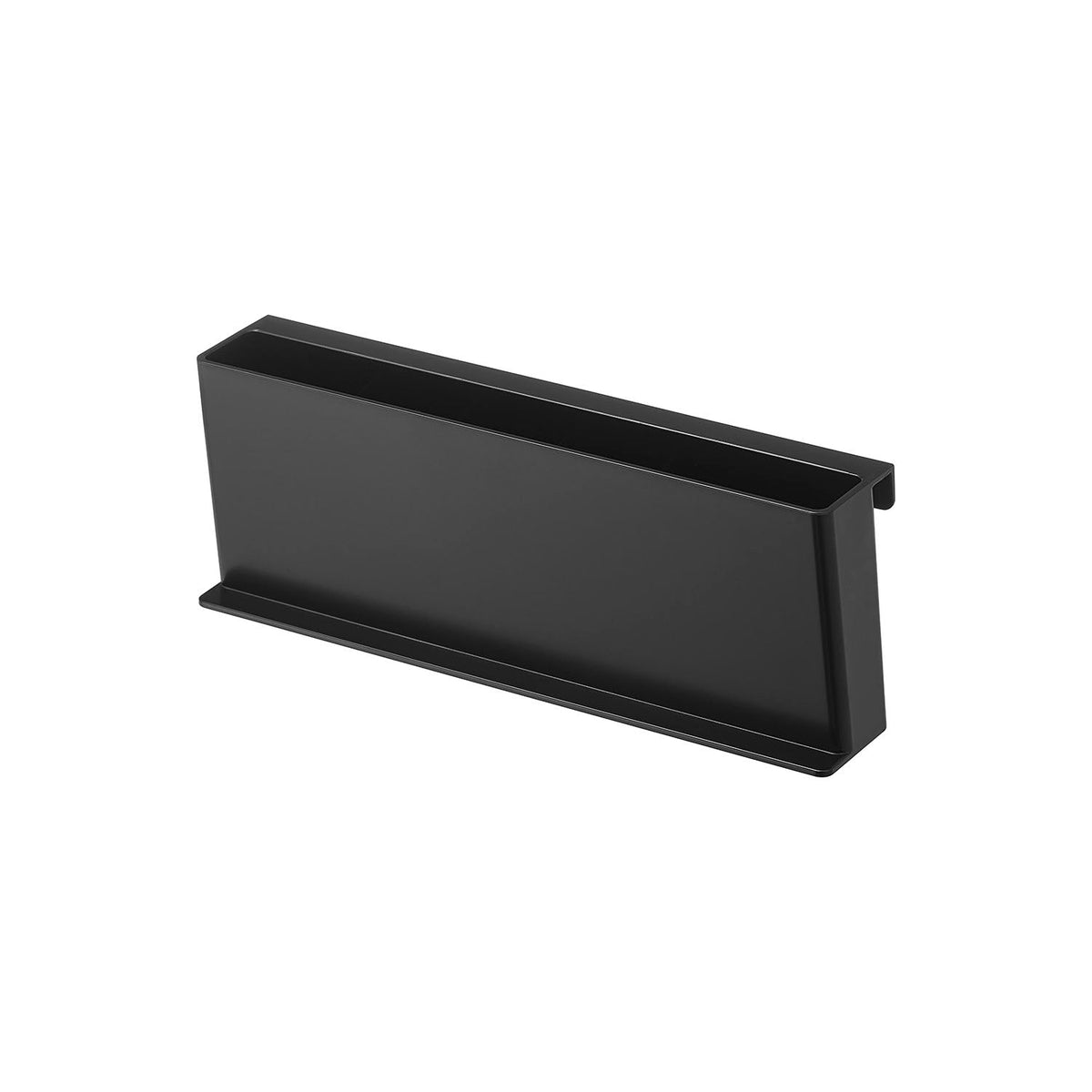 Yamazaki Tower Mini Tube Stand, Slim Stand for Tubes and Brushes that Hooks onto a Shelf Edge up to 8 mm Thick or Stands Flat with Bottles on Top, Upright 22 x 4.3 x 8 cm; flat 22 x 8 x 4.4 cm and 145 g, White or Black