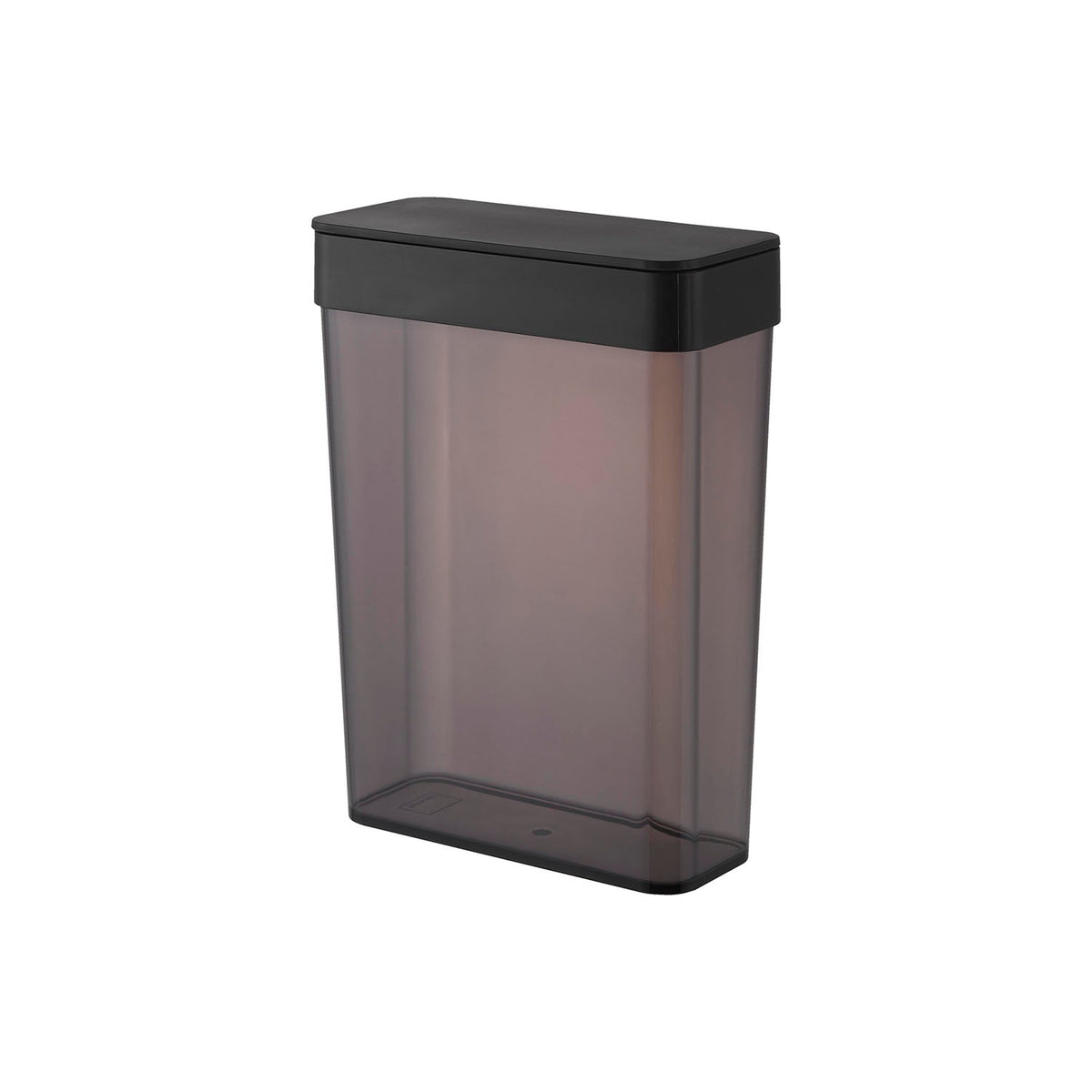 Yamazaki Tower Slim Airtight Storage Case 2.3 L, Slim Sealed Case of 2.3 L with a Wide Opening that Takes a Whole Pack of About 54 Barley Tea Bags, 18.5 x 8.6 x 25 cm and 480 g, White or Black