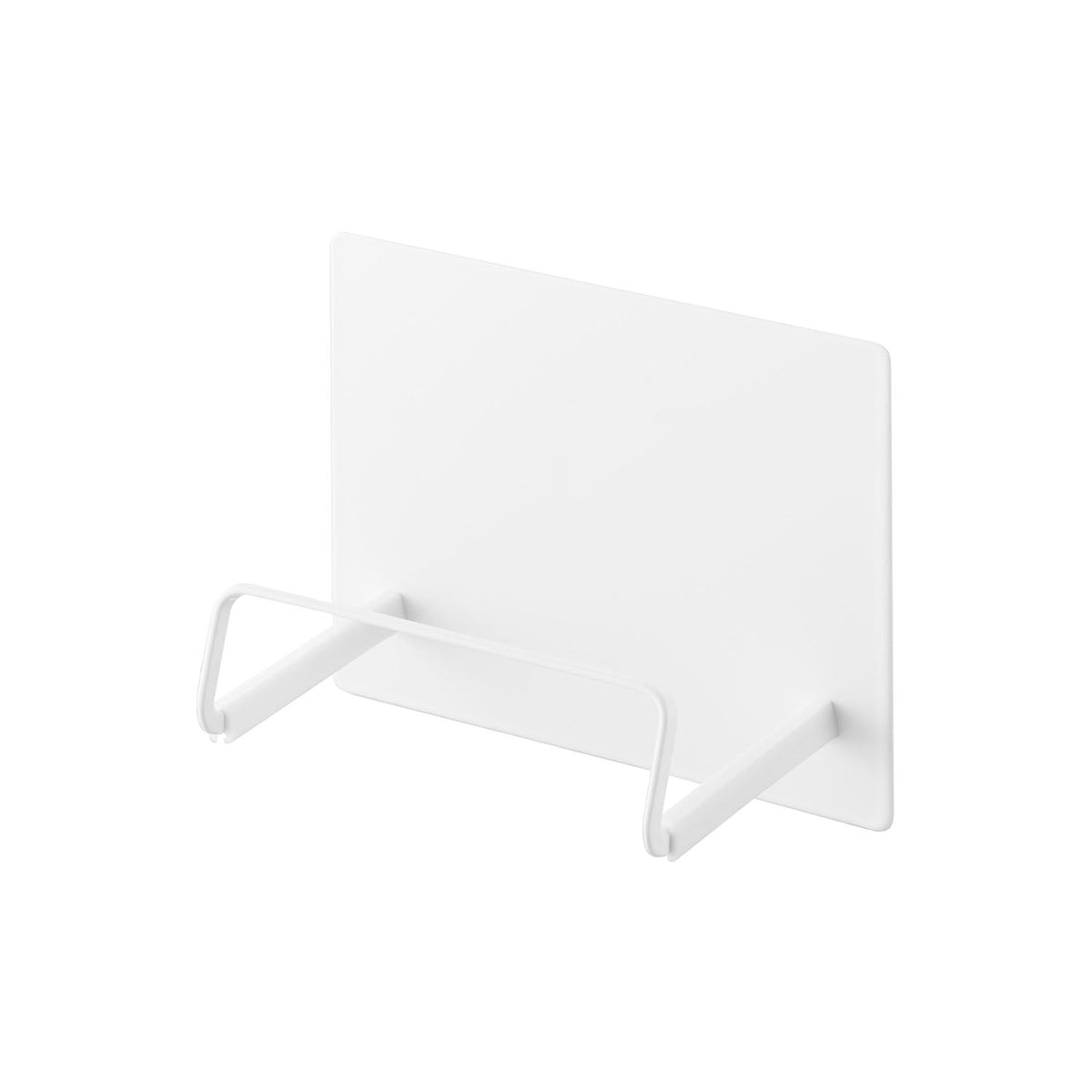 Yamazaki Tower Magnetic Frying Pan Holder, Magnetic Holder that Stores a Frying Pan up to 7 cm Deep on a Steel Wall, with a Silicone Cushion that Prevents Slipping and Scratches, 14 x 8.3 x 11 cm and 250 g, White or Black