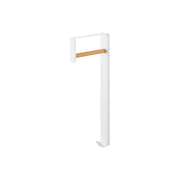 Yamazaki Tower Wall-Mounted Coat Hanger, Wall Bracket with a Wooden Bar for Hanging Coats on Hangers, Pins and Screws Included, 4 x 16.2 x 40.6 cm and 455 g, White or Black