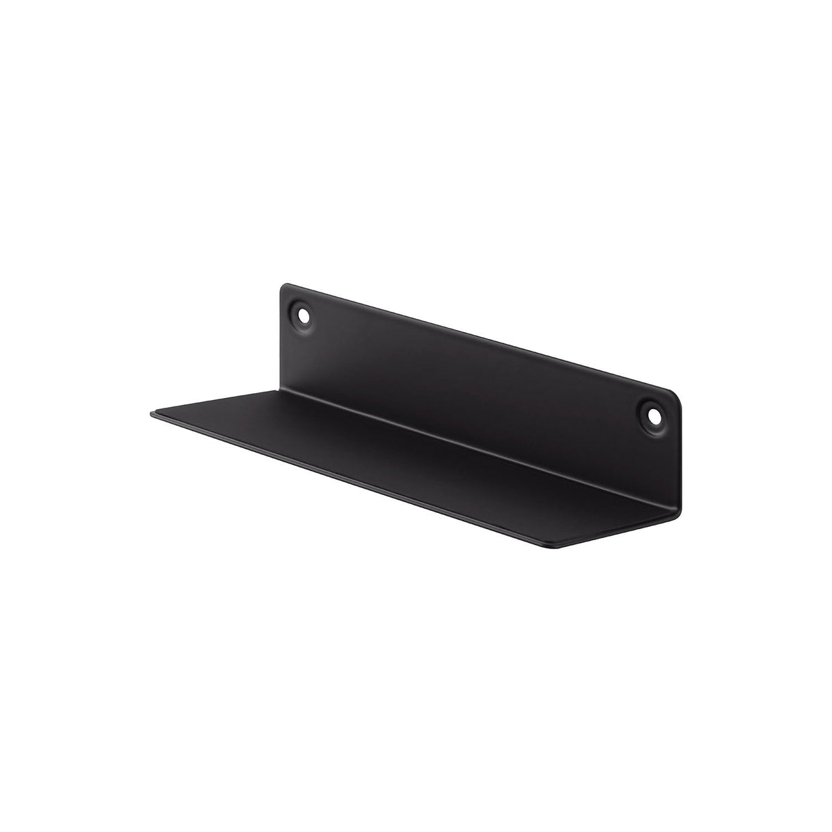 Yamazaki Tower Wall Glasses Rack, Small Wall Shelf for Glasses with a Magnetic Cable Clip, Fixed with Plasterboard Pins or Wood Screws, 16 x 6.4 x 3.9 cm and 165 g, White or Black