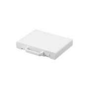 Yamazaki Tower Slim Battery Sorting Case with Handle, Slim Case with Three Tiers and Movable Dividers that Sorts Spare Batteries by Height, with a Carry Handle, 25.5 x 4.1 x 21.9 cm and 450 g, White or Black