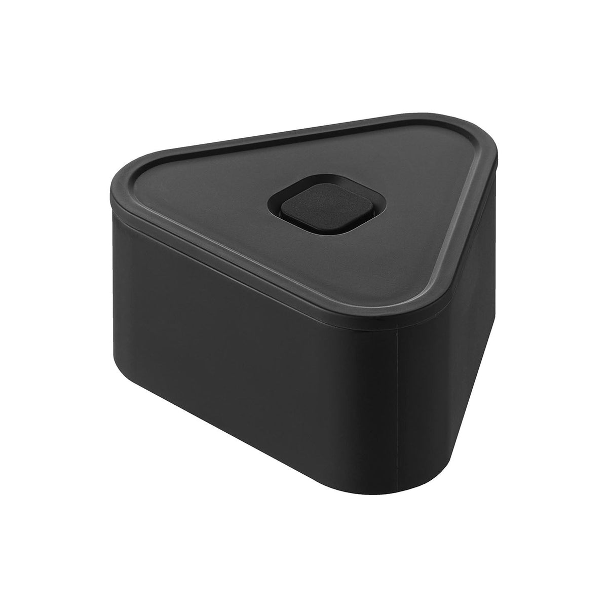 Yamazaki Tower Airtight Rice Ball Case, Push-Valve Airtight Case That Fits One Rice Ball, Single Case, 230 mL, Fridge and Freezer Safe, 10.6 x 9.8 x 5.2 cm and 95 g, White or Black