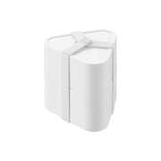 Yamazaki Tower Airtight Rice Ball Case Set of 2, Push-Valve Airtight Case That Fits One Rice Ball, Set of Two That Stack, 230 mL, Fridge and Freezer Safe, 10.6 x 9.8 x 10.3 cm (two stacked) and 190 g, White or Black