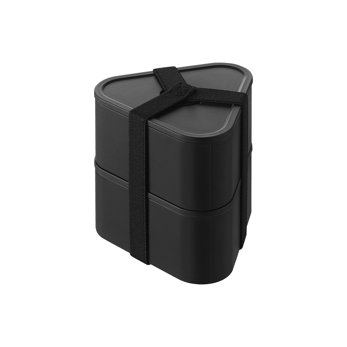 Yamazaki Tower Airtight Rice Ball Case Set of 2, Push-Valve Airtight Case That Fits One Rice Ball, Set of Two That Stack, 230 mL, Fridge and Freezer Safe, 10.6 x 9.8 x 10.3 cm (two stacked) and 190 g, White or Black