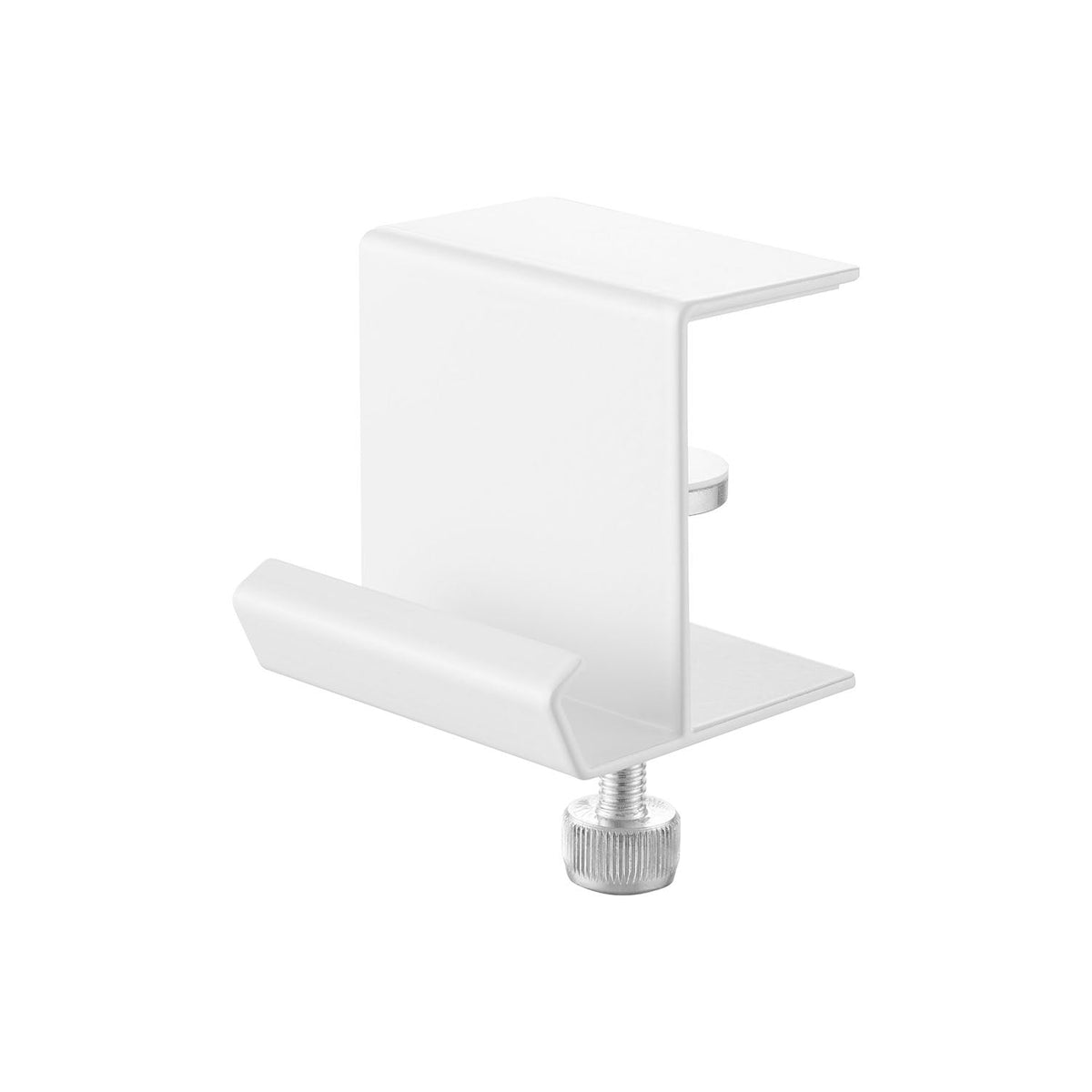 Yamazaki Tower Table-Side Plastic Bag Hanger, Clamp-On Hanger That Hangs a Plastic Bag on the Edge of a Desk or Table for Wrappers, Holds 1 kg, 7 x 6.5 x 7.3 to 12.2 cm and 230 g, White or Black