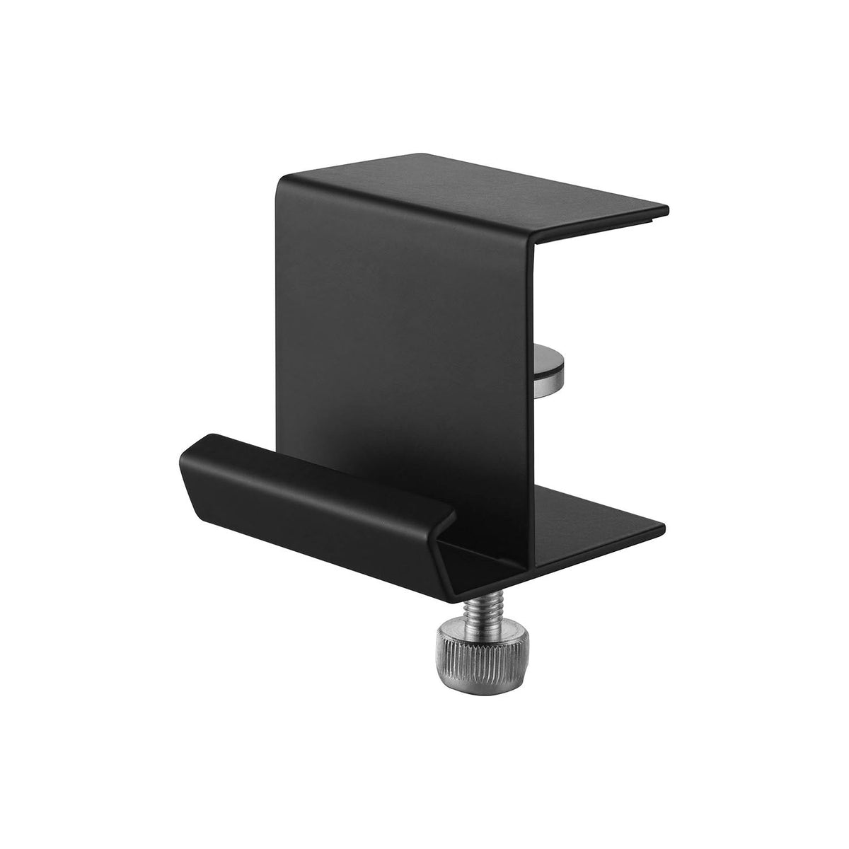 Yamazaki Tower Table-Side Plastic Bag Hanger, Clamp-On Hanger That Hangs a Plastic Bag on the Edge of a Desk or Table for Wrappers, Holds 1 kg, 7 x 6.5 x 7.3 to 12.2 cm and 230 g, White or Black