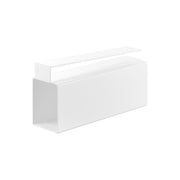 Yamazaki Tower Under-Cabinet Wrap Holder, Steel Holder that Hangs Under a Wall Cabinet Shelf and Holds a Roll of Wrap or Foil of Any Length, 5.8 x 20.5 x 10.1 cm and 530 g, White or Black