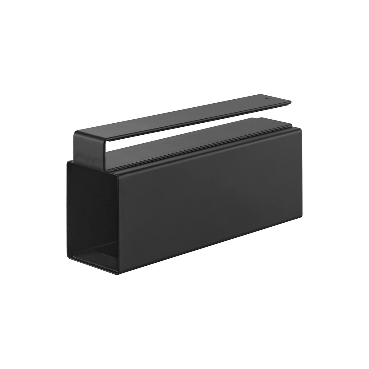 Yamazaki Tower Under-Cabinet Wrap Holder, Steel Holder that Hangs Under a Wall Cabinet Shelf and Holds a Roll of Wrap or Foil of Any Length, 5.8 x 20.5 x 10.1 cm and 530 g, White or Black