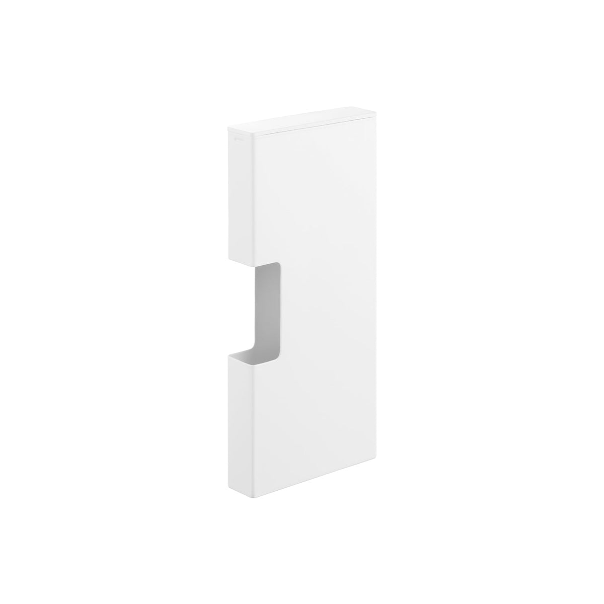 Yamazaki Tower Magnet Slim Plastic Bag Holder M, Slim Wall Holder for About 100 Plastic Bags, Sticks to Steel, 12.1 x 3.6 x 26.3 cm and 565 g, White or Black
