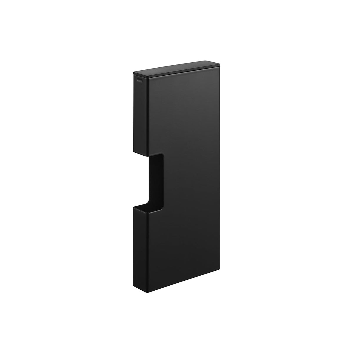 Yamazaki Tower Magnet Slim Plastic Bag Holder M, Slim Wall Holder for About 100 Plastic Bags, Sticks to Steel, 12.1 x 3.6 x 26.3 cm and 565 g, White or Black