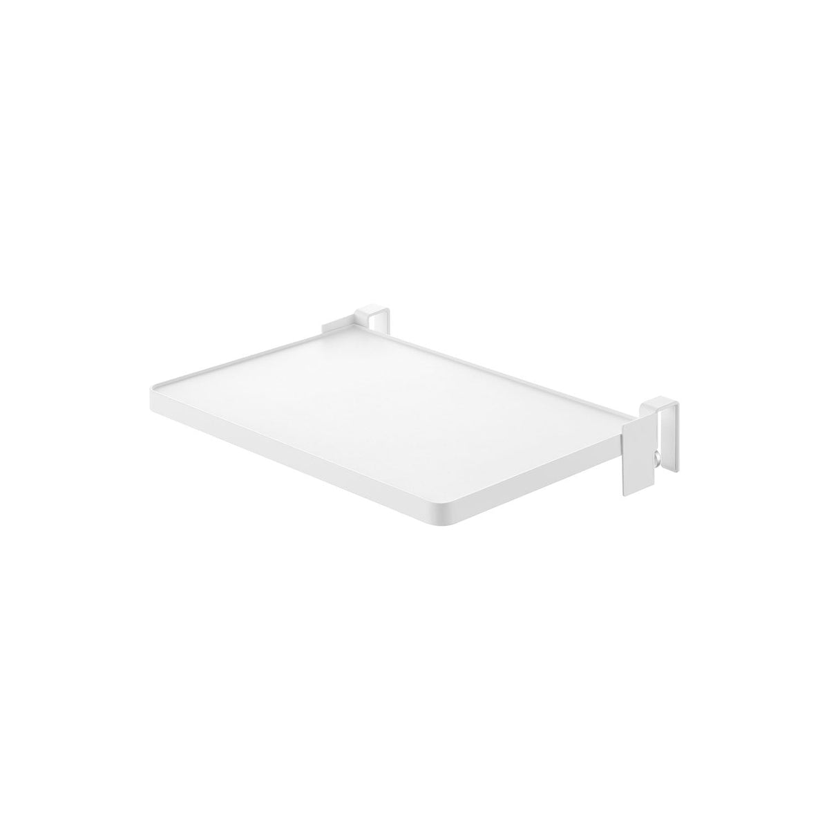 Yamazaki Tower Sink Door Folding Shelf, Hook-On Folding Shelf for Sink Cabinet Doors and Drawers, 38.3 x 27.7 x 7 cm in use; 38.3 x 7 x 25 cm folded and 1280 g, White or Black