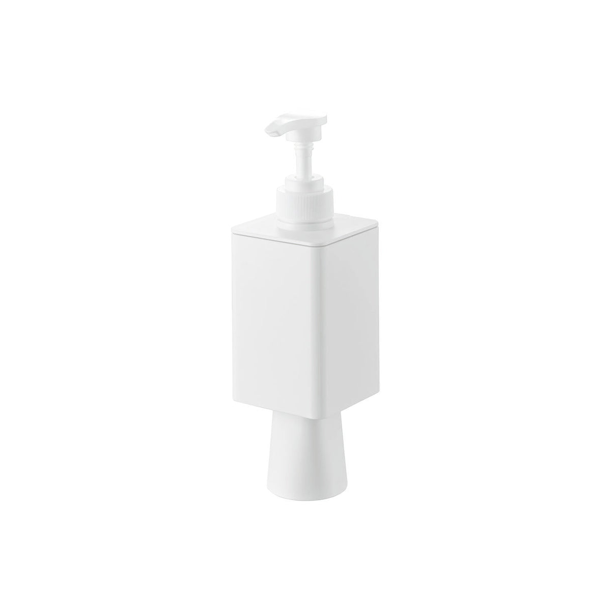 Yamazaki Tower Film Hook Mouthwash Dispenser and Mini Tumbler, Wall-Stuck 330 ml Mouthwash Dispenser with a 60 ml Magnetic Mini Tumbler, 7 x 7.9 x 23.5 cm overall; dispenser 7 x 7.9 x 17.7 cm and 220 g, White or Black