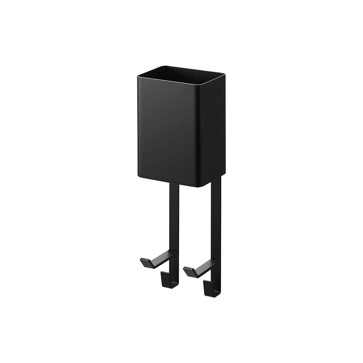 Yamazaki Tower Magnet Hair Dryer and Hair Iron Holder, Wall Holder for a Hair Dryer and a Hair Iron, Sticks to Steel, 10.1 x 8.3 x 31.6 cm and 680 g, White or Black