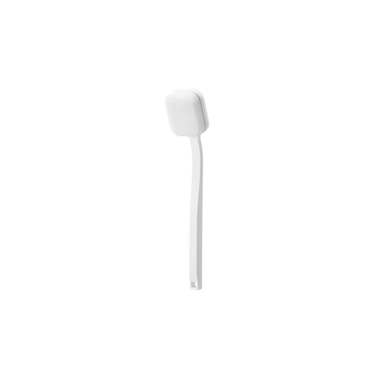Yamazaki Tower Magnet Silicone Body and Facial Brush, Two-Sided Silicone Brush for Body and Face That Stores on a Magnet, 7 x 35.4 x 10.2 cm and 200 g, White or Black