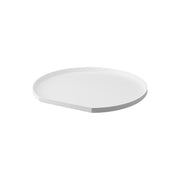 Yamazaki Tower Half-Moon Serving Tray, Half-Moon Tray that Follows the Table Edge for Serving a Meal and Doubles as a Placemat, Dishwasher Safe, 37 x 34.5 x 2 cm and 590 g, White or Black