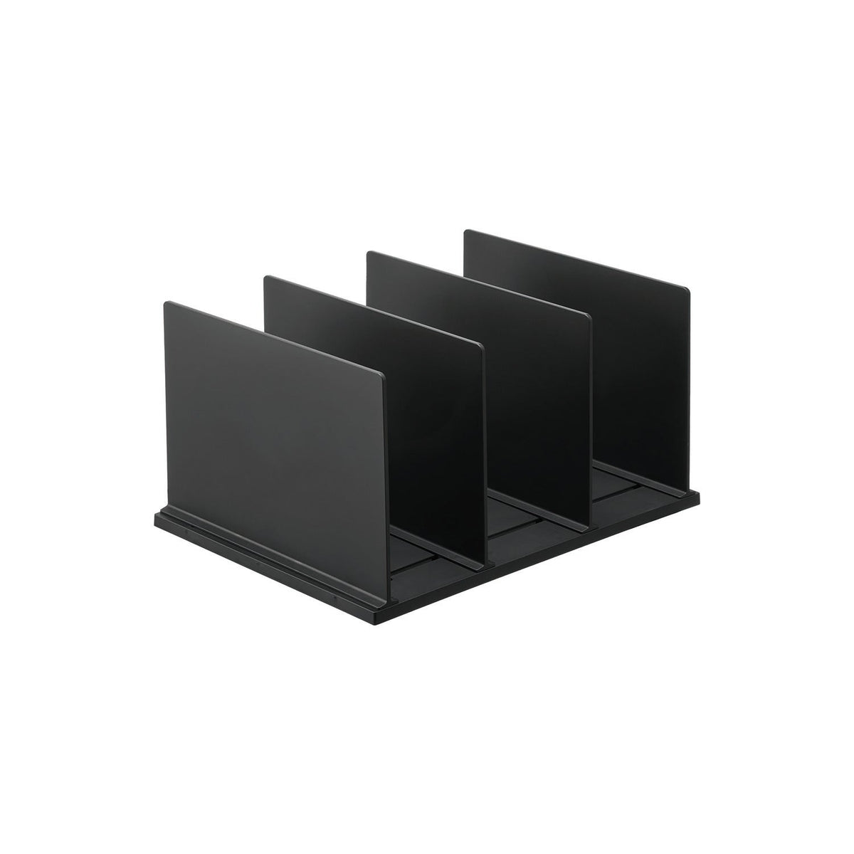 Yamazaki Tower Adjustable-Width Bag Stand, Shelf Stand with Four Dividers that Adjust to Any Bag Width to Keep Bags Upright, 31.5 x 24 x 18.3 cm and 925 g, White or Black