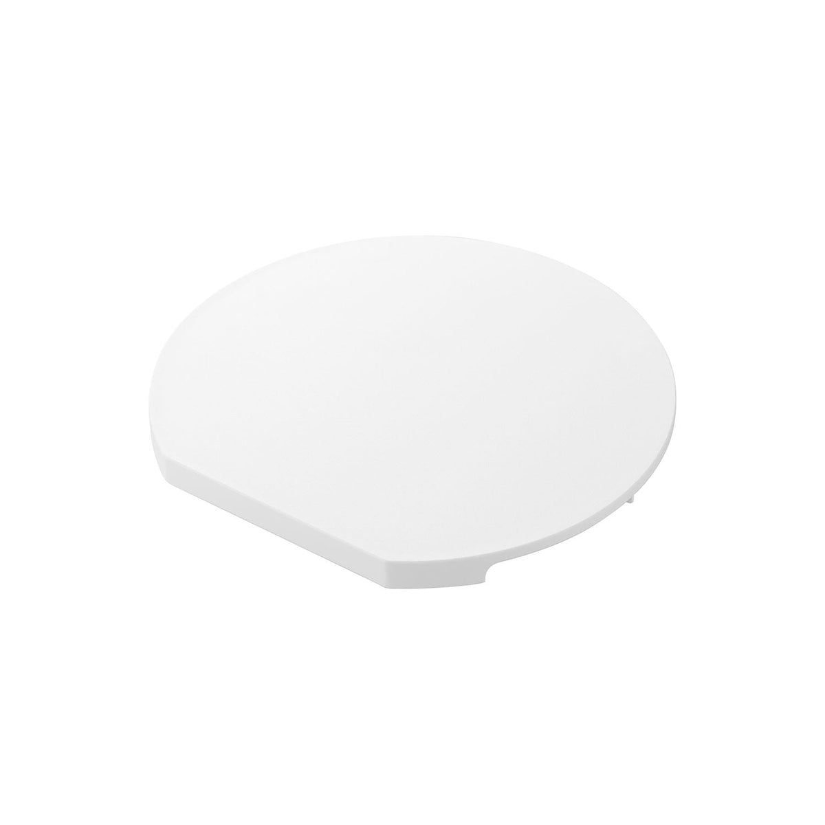 Yamazaki Tower Dishwasher-Safe Magnet Antibacterial Round Cutting Board L, Round Magnet Cutting Board L That Hangs on Steel and Goes in the Dishwasher, 35 x 32.6 x 2.2 cm and 760 g, White or Black