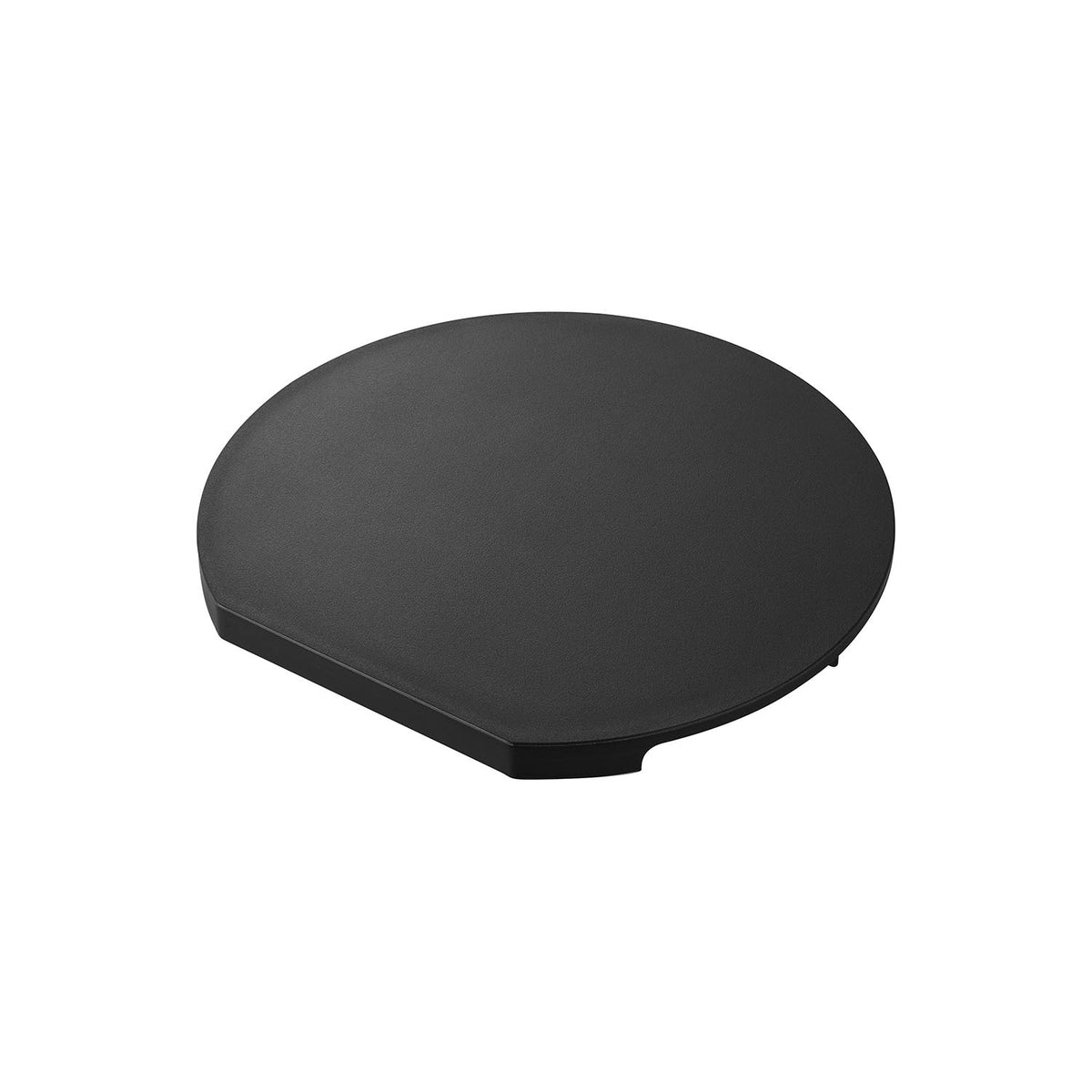 Yamazaki Tower Dishwasher-Safe Magnet Antibacterial Round Cutting Board L, Round Magnet Cutting Board L That Hangs on Steel and Goes in the Dishwasher, 35 x 32.6 x 2.2 cm and 760 g, White or Black