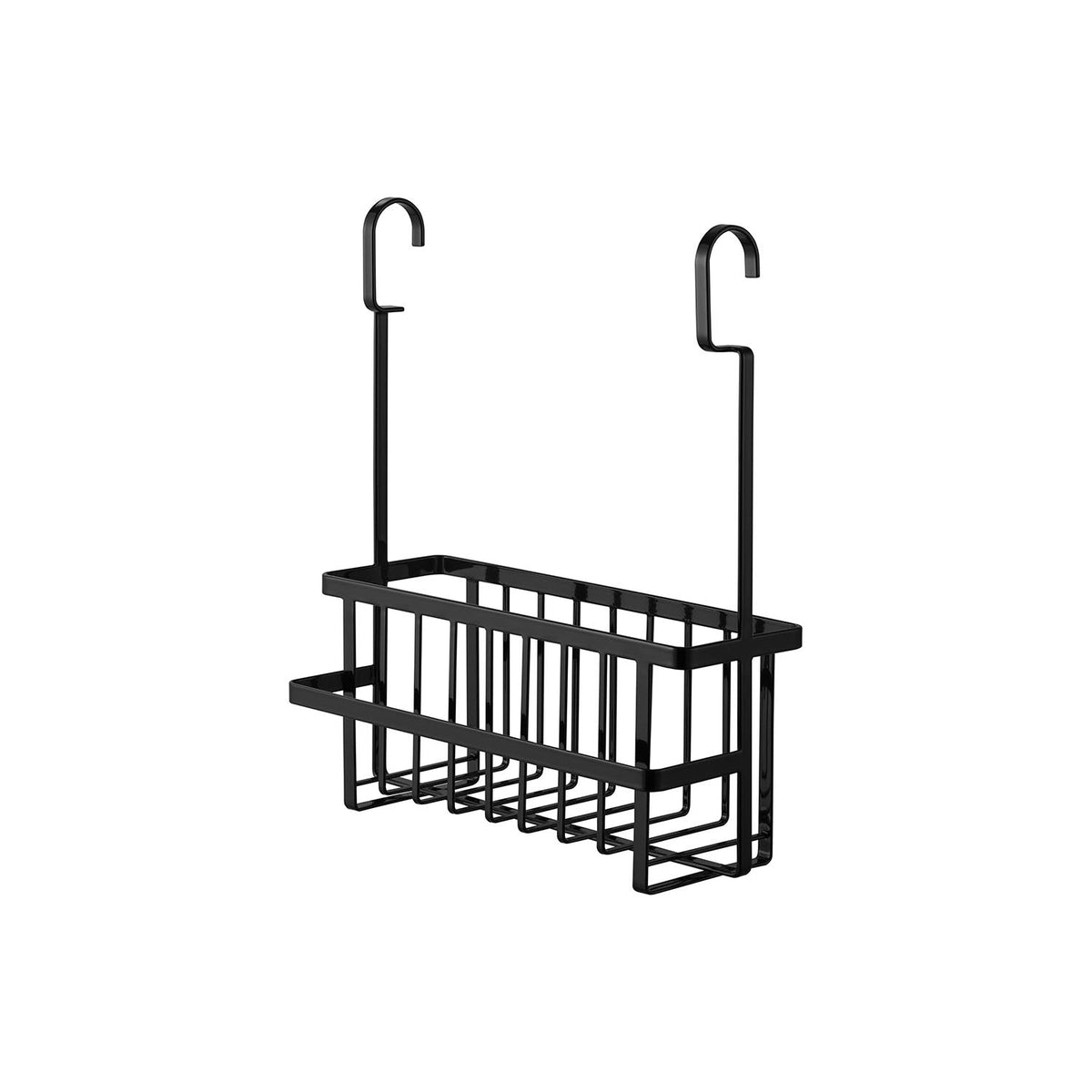 Yamazaki Tower Hanging Connectable Bathroom Basket, Hanging Wire Basket for Laundry Poles and Towel Bars with a Hook Bar, 30 x 12.5 x 35.9 cm and 855 g, White or Black