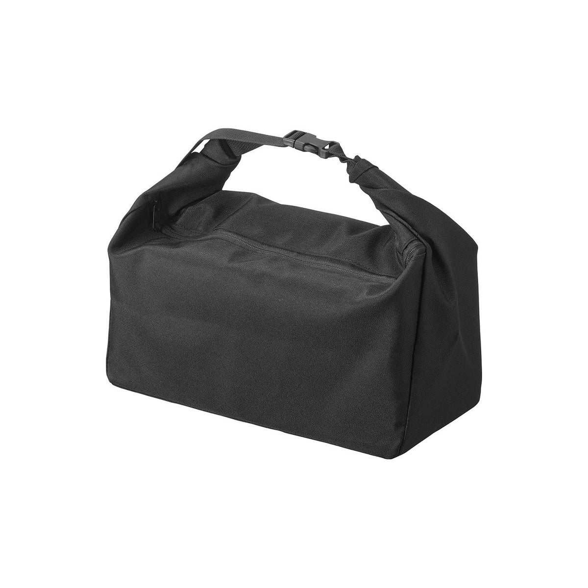 Yamazaki Tower Adjustable Cold and Warm Shopping Bag, Foldable Cold and Warm Shopping Bag with Zip Pocket and Size-Adjusting Snaps, 45 x 15 x 40 cm; folded 11 x 8 x 22.5 cm and 210 g, Light Gray or Black