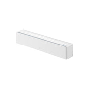 Yamazaki Tower Magnetic Wrap Case with Slide Cutter, Magnetic Case with a Slide Cutter for Refill Rolls of Wrap and Foil up to 31 cm Wide, Cuts from Either Side, 35.2 x 5.9 x 7 cm and 435 g, White or Black