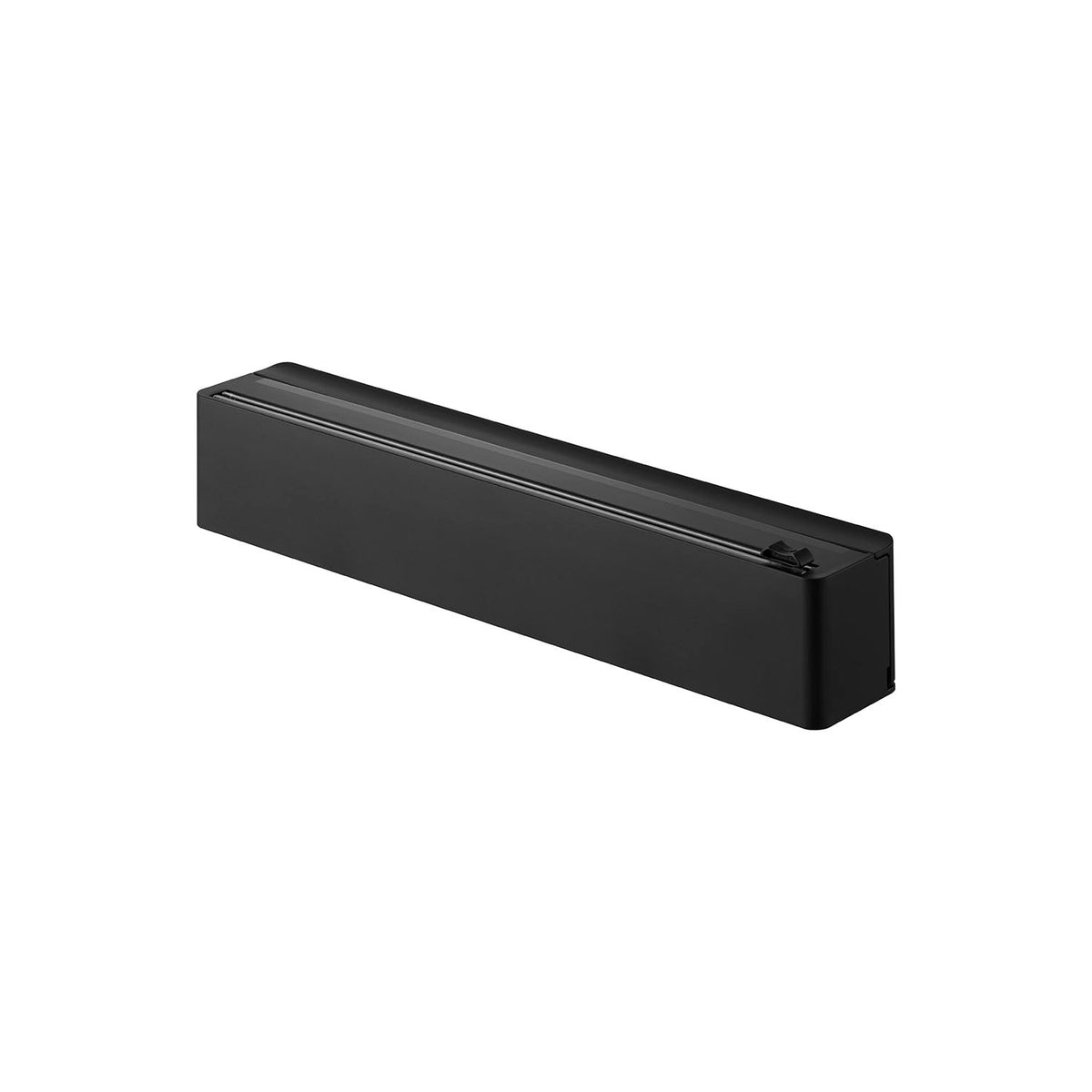 Yamazaki Tower Magnetic Wrap Case with Slide Cutter, Magnetic Case with a Slide Cutter for Refill Rolls of Wrap and Foil up to 31 cm Wide, Cuts from Either Side, 35.2 x 5.9 x 7 cm and 435 g, White or Black