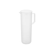 Yamazaki Tower Slim Round Cold Pitcher 1.2 L for Hot or Cold Drinks, Slim 1.2 L Pitcher for Boiling Water or Cold Drinks with a Strainer Lid, 9.6 x 13.8 x 26.3 cm and 275 g, White or Black