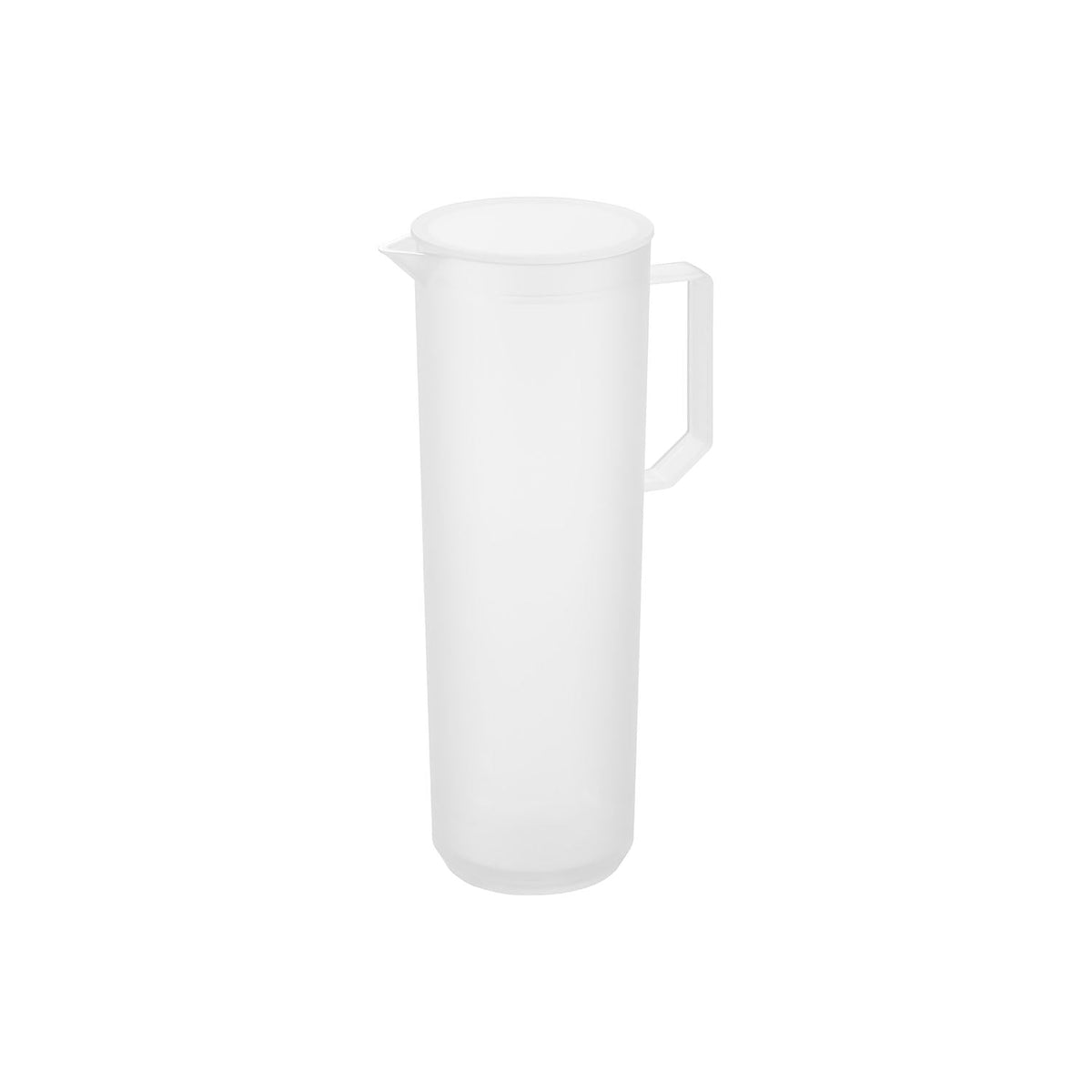 Yamazaki Tower Slim Round Cold Pitcher 1.2 L for Hot or Cold Drinks, Slim 1.2 L Pitcher for Boiling Water or Cold Drinks with a Strainer Lid, 9.6 x 13.8 x 26.3 cm and 275 g, White or Black