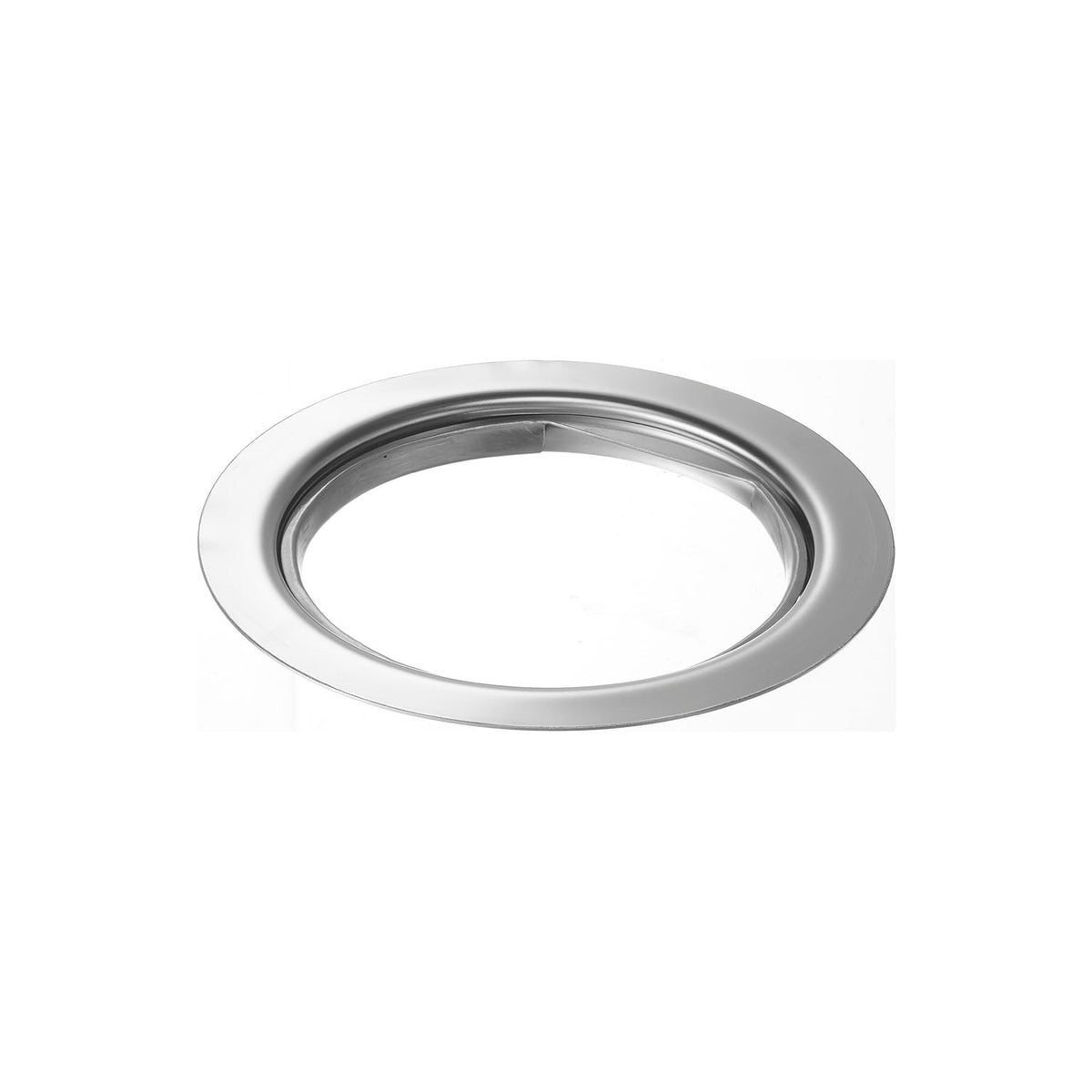 Yamazaki Tower Drain Net Holder for Kitchen Sinks, Stainless Steel Ring that Holds a Drain Net from Above in a 14.5 cm Sink Drain, 14.4 x 14.4 x 1.4 cm and 105 g, Silver